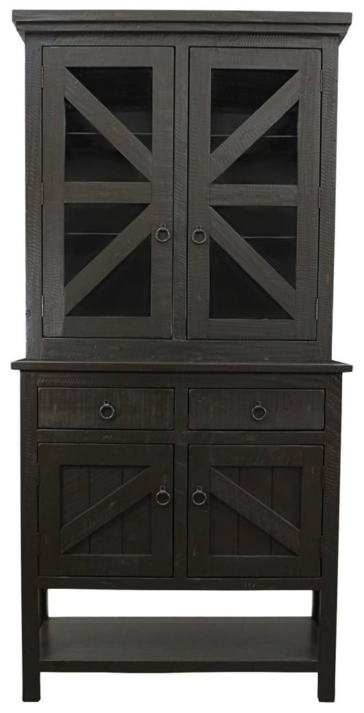 American Heartland Manufacturing Rustic 39" Buffet Hutch and Base-1