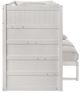 Elements International Sami White Twin Over Full Bunk and Loft Bed-3