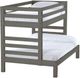 Crate Designs™ Furniture Graphite Twin XL/Full XL Tall Ladder End Cutaway Bunk Bed-0