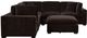 Coaster® Lakeview 5-Piece Dark Chocolate Modular Sectional-2