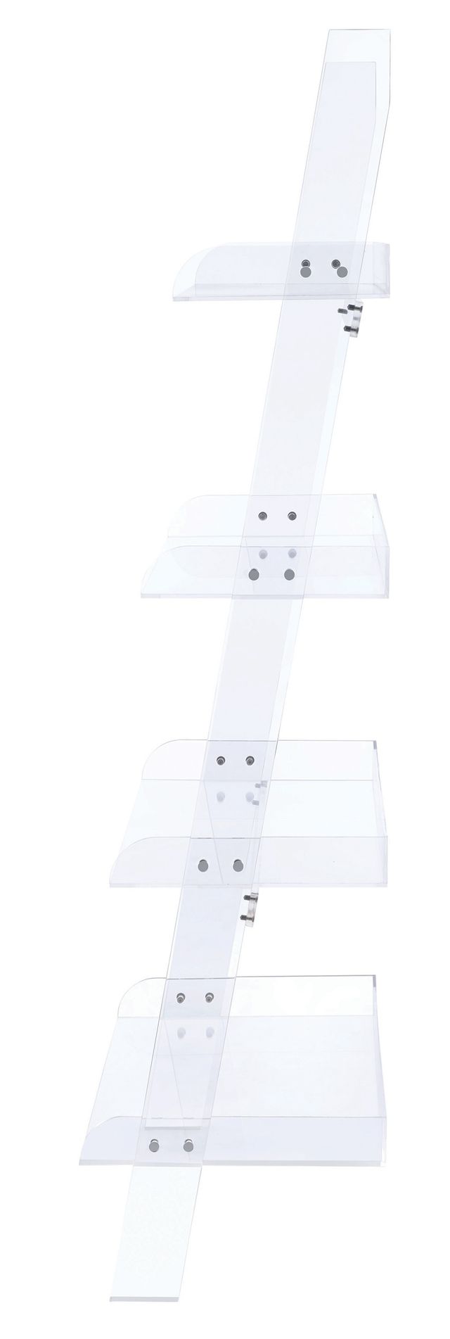 Coaster® Amaturo Clear 4-Shelf Ladder Bookcase-2