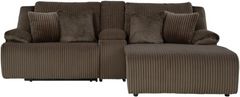 Signature Design by Ashley® Top Tier 3-Piece Chocolate Reclining Sectional Sofa with Chaise