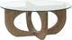 Magnussen Home® Lainey Glass Top Cocktail Table with Almond Base-0