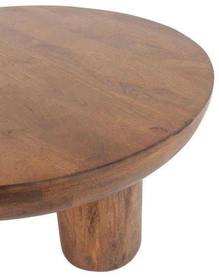 Home Trends & Design Palermo Acorn Brown Coffee Table -2