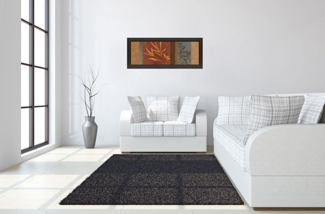 Classy Living Jordan Grey Leaf Silhouette I 18" Wall Art-1
