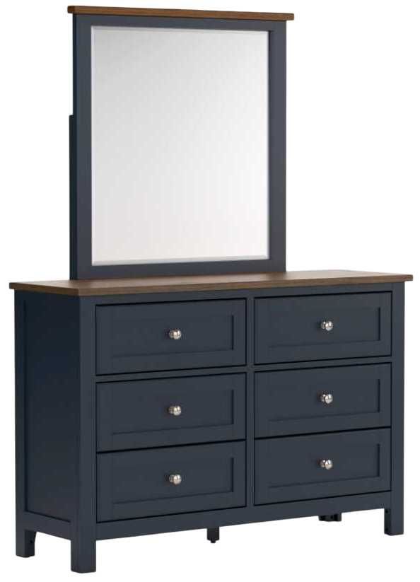 Signature Design by Ashley® Landocken Blue/Brown Dresser and Mirror