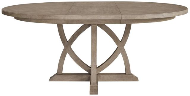 Bernards Citrus Heights 5-Piece Sand/White Round Dining Table Set-2