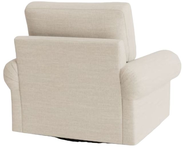 Bassett® Furniture Customizable Benchmade Premier Large Panel Arm Swivel Chair-3