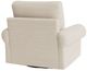 Bassett® Furniture Customizable Benchmade Premier Large Panel Arm Swivel Chair-3