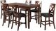 Elements International Alex 7-Piece Espresso Counter Dining Set-0