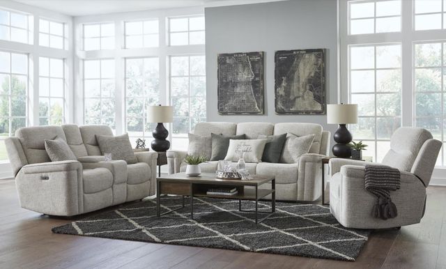 Corinthian Furniture Garland Alabaster Power Reclining Sofa -1