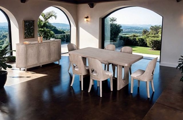 Furniture of America® Sterling West White Oak Rectangular Dining Table-1