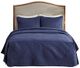 Olliix by Madison Park 3 Piece Navy King Quebec Fitted Bedspread Set-0