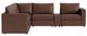 Bassett® Furniture Customizable Beckham 6-Piece Track Arm Leather Modular Sectional with Console-1