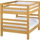 Crate Designs™ Furniture Classic Full/Full Ladder End Bunk Bed-0