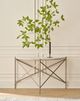 Universal Explore Home™ Avaline White Spier Console Table with Gold Base-1