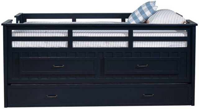 Coaster® Carlsbad Navy Blue Twin Captains Bed with Trundle-2