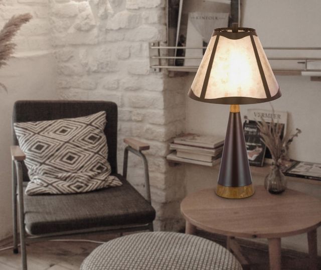 Cal® Lighting & Accessories Clemente Dark Bronze Table Lamp-3