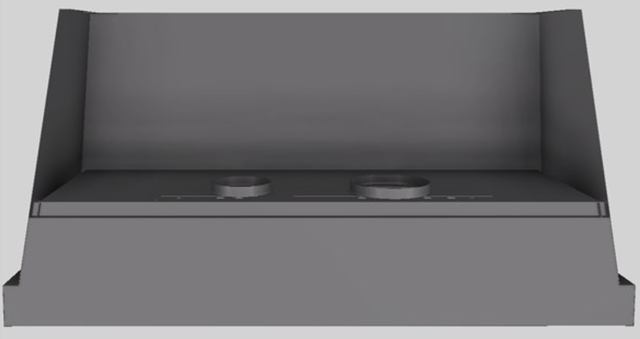 Vent-A-Hood® Designer Series 60" Gunsmoke Wall Mounted Range Hood-3