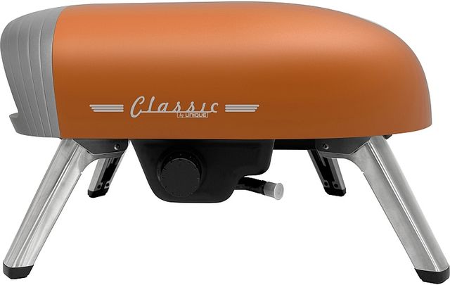 Unique® Appliances Classic Retro 12" Matte Orange Liquid Propane Pizza Oven-2