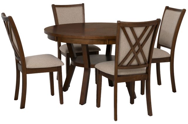 Powell® Cormac 5-Piece Brown Dining Set -0