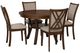 Powell® Cormac 5-Piece Brown Dining Set -0