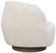 Fairfield® Customizable Dhalia Leather Lounge Chair with Wooden Base-2