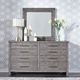 Liberty Furniture Modern Farmhouse 4-Piece Dusty Charcoal Queen Platform Bed Set-4