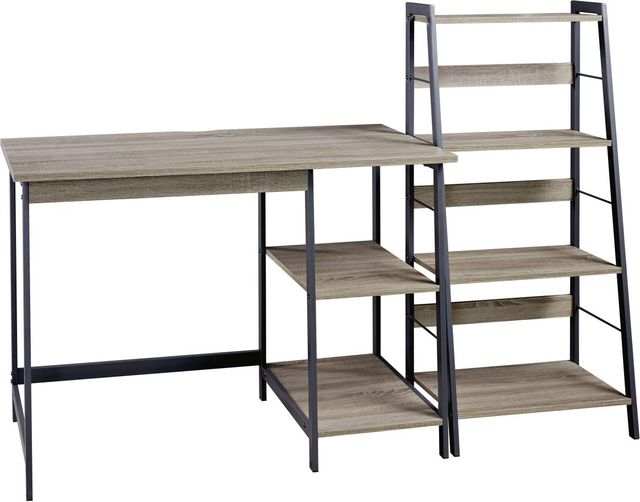 Signature Design by Ashley® Soho Brown/Black Office Desk and Shelf-0