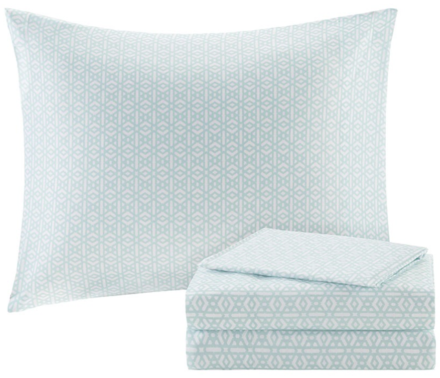 Olliix by Intelligent Design Loretta Navy Twin Comforter and Sheet Set-1