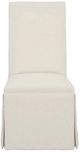 Fairfield® Entree Dining Straight Tall Back Skirted Side Chair with Tobacco Legs-1