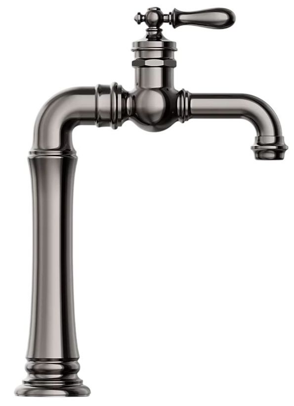 KOHLER® Artifacts® Gentleman's® Vibrant Titanium Single-Handle Bathroom Sink Faucet-2