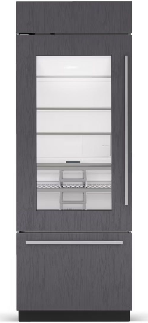 Sub-Zero® Classic Series 30" 17 Cu. Ft. Panel Ready Left Hinge Built-In Bottom Freezer Refrigerator with Glass Door-0