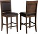 Coaster® Dewey 2-Piece Brown Upholstered Counter Chairs-0