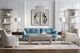 Fairfield® Libby Langdon Carlson Sheer Dove End Table with Champagne Base-1