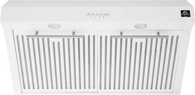 FORNO® Bari Espresso 30" White Under Cabinet Range Hood -0