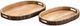 Crestview Collection Ponderosa 2-Piece Brown Tray Set-0