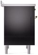 Ilve® Nostalgie II Series 36" Glossy Black Pro Style Induction Range-4