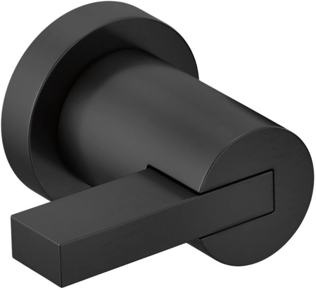 Brizo Litze® Matte Black 2-Handle Wall Mount Tub Filler Extended Lever Handle Kit-0