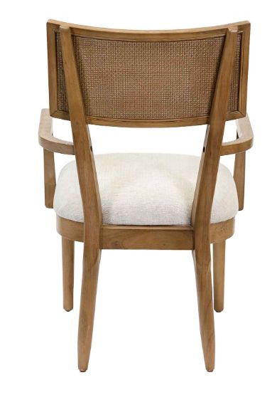 Martin Furniture Quincy Golden Brown/Off-White Arm Chair-2