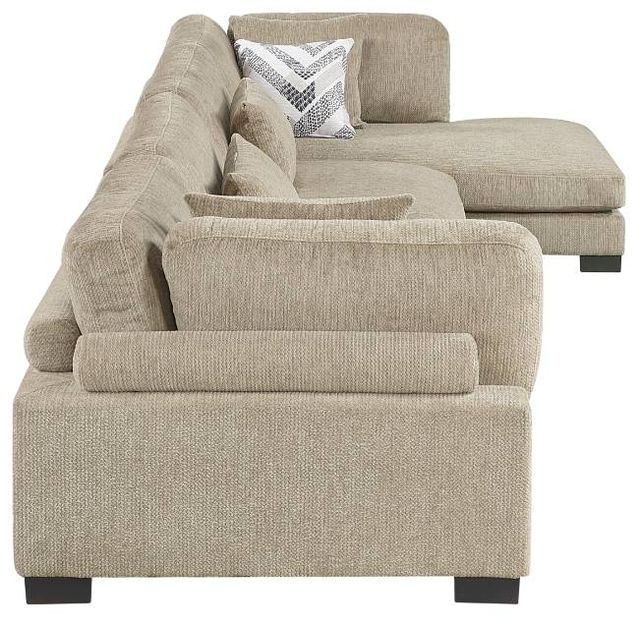 Homelegance® Tinley 4-Piece Brown Modular Sectional and Chaise-3