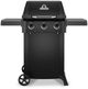 Broil King® Royal™ 320 Shadow 3-Burner Black Freestanding Liquid Propane Grill-0