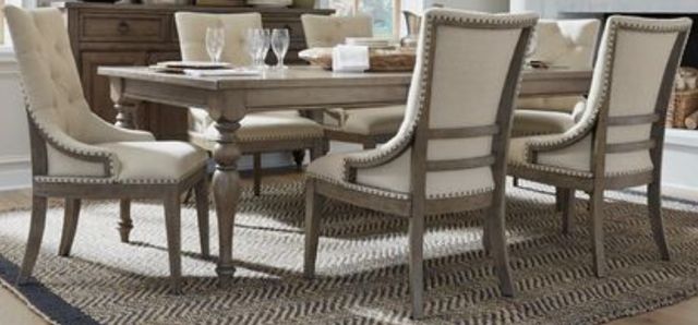 Liberty Furniture Americana Farmhouse 7-Piece Beige/Dusty Taupe Dining Table Set