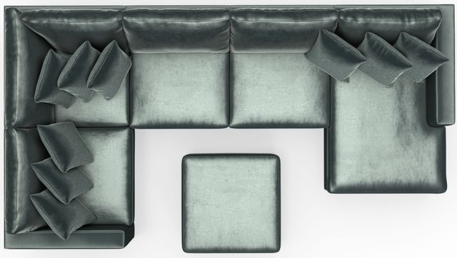 Jackson Furniture Remington 6-Piece Pine U-Shape Sectional with Ottoman-4