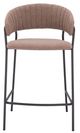 Zuo® Modern Josephine 2-Piece Black/Brown Counter Stool Set-1