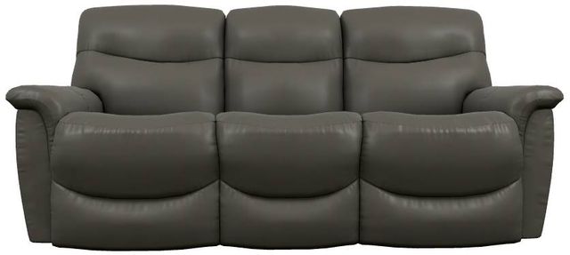 La-Z-Boy® James Charcoal Leather Power Reclining Sofa with Headrest-1