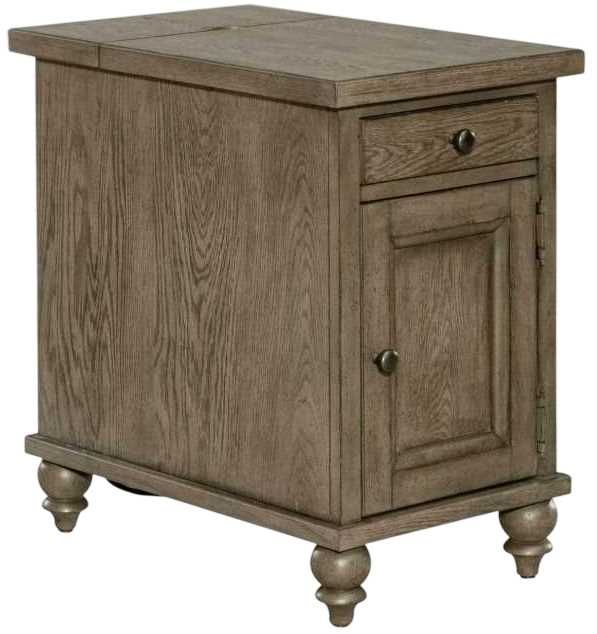 Liberty Furniture Americana Farmhouse Dusty Taupe Chairside Table-0