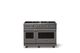 Viking® 5 Series 48" Damascus Gray Pro Style Gas (LP) Range with Polished Chrome Trim-0