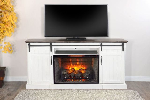 Sunny Designs™ European Cottage TV Console with Fireplace Option-2