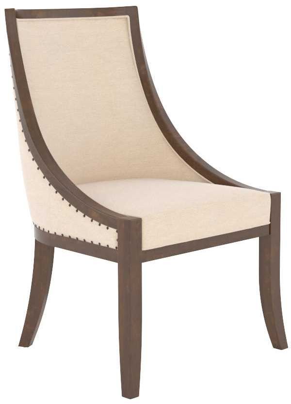 Canadel® Canadel Cognac Washed Upholstered Side Chair-0